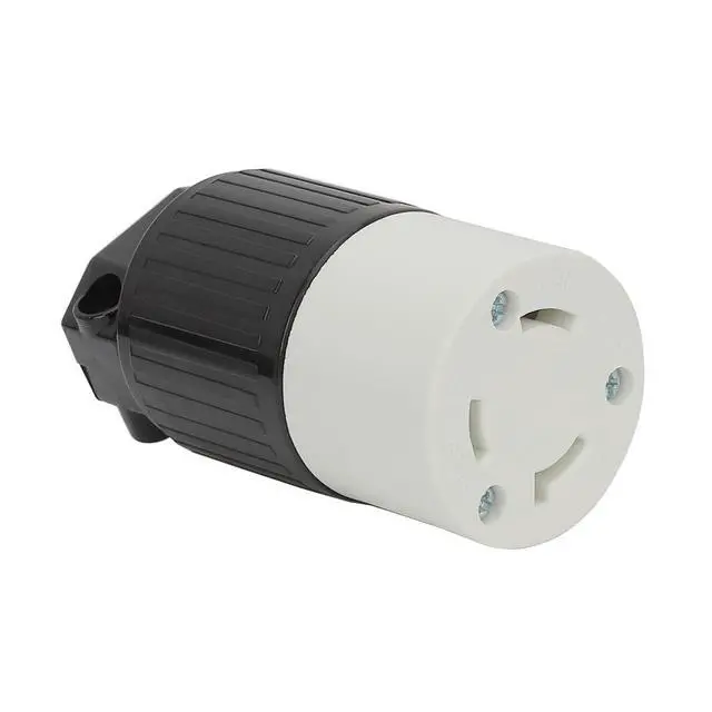 Alt view image 2 of 6 - Nema L8-30R 30 Amp 480 Volt Connector, L8-30 Locking Power Cord Connector , Locking Plug, Industrial Grade DIY Twist-Lock Cord Male Plug