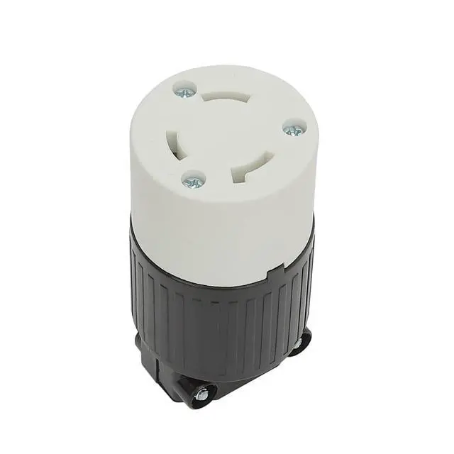 Alt view image 4 of 6 - Nema L8-30R 30 Amp 480 Volt Connector, L8-30 Locking Power Cord Connector , Locking Plug, Industrial Grade DIY Twist-Lock Cord Male Plug