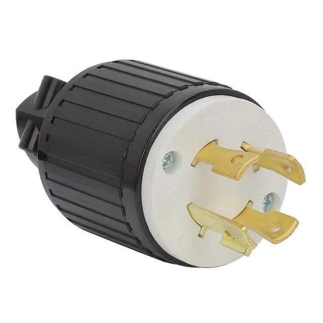 Alt view image 2 of 6 - Nema L17-30P Male 30A 600V Industrial Grade AC Power Plug,NEMA L17-30P Locking Plug, 3-Pole, 4-Wire Grounding, AC 60HZ