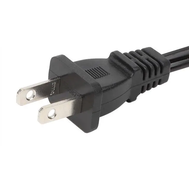 Alt view image 3 of 3 - Short 1-Feet C7 Power Cord, One Foot Figure 8 Power Cable, 1 Feet 2-Prong to IEC C7 Short Power Cord for Desktop Charger, Wall Mounted Speakers, Battery Chargers