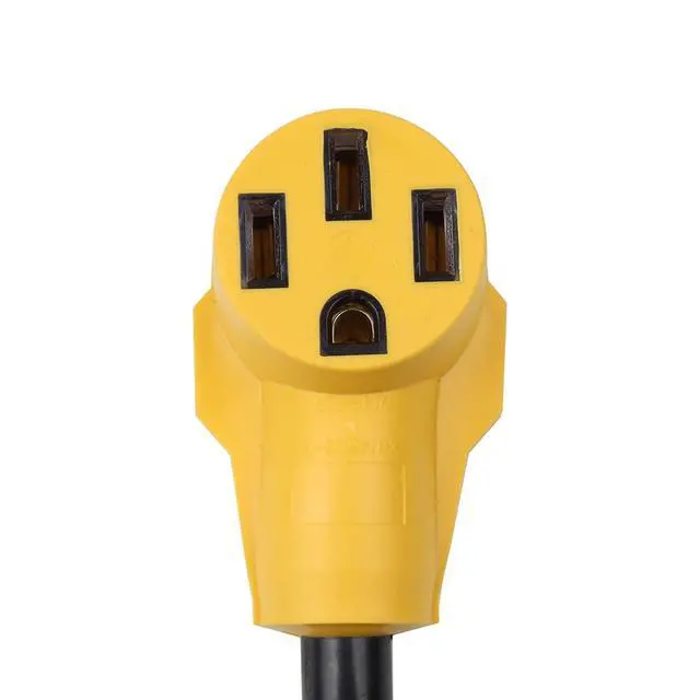 Alt view image 5 of 6 - 1.5FT Nema L14-30P to 14-50R 4-Prong Locking Male Plug to Amp Dyrer Female Adapter Cord, Heavy Duty 4-Prong Generator Plug to 4-Prong Female 50A Dryer Cable