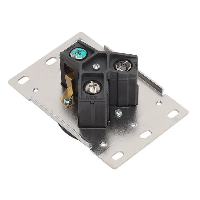 Alt view image 5 of 5 - NEMA TT-30R 30 Amps 125V 2 Pole 3 Wire Flush Mounting Receptacle, ETL Listed Straight Blade Power Outlet for Welder/Generator, Heavy Duty Industrial Grade, Grounding