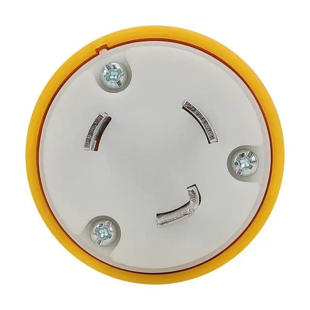Alt view image 3 of 5 - Nema L6-30R 30 Amp 250 Volt Connector, L6-30 Locking Power Cord Connector 2P 3W, Locking Plug, Industrial Grade DIY Twist-Lock Cord Connector,Yellow