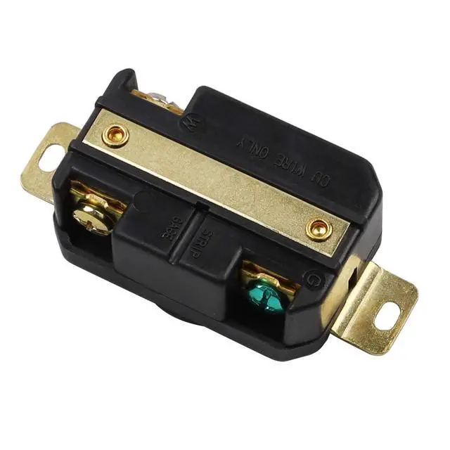 Alt view image 5 of 5 - Nema L5-30R 30A 125V 2 Pole 3 Wire Industrial Grade Locking Female Receptacle Connector, Industrial Twist Lock L5-30 30-Amp Generator Receptacle. LK-2331F