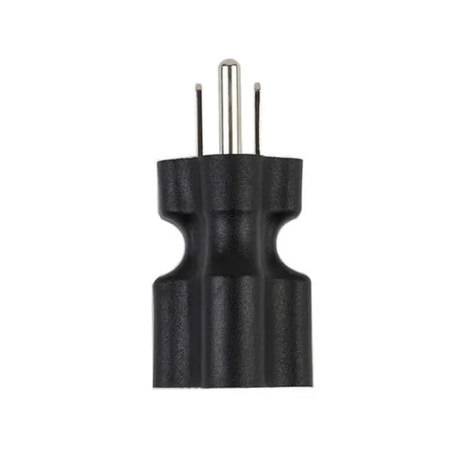 Alt view image 4 of 5 - Nema 15 Amp to 20 Amp Plug Adapter Low Profile NEMA 5-15P to 5-15/20R (Comb 20Amp T Blade) 15 Amp Household Plug to 20 Amp T-Blade AC Power Adapter