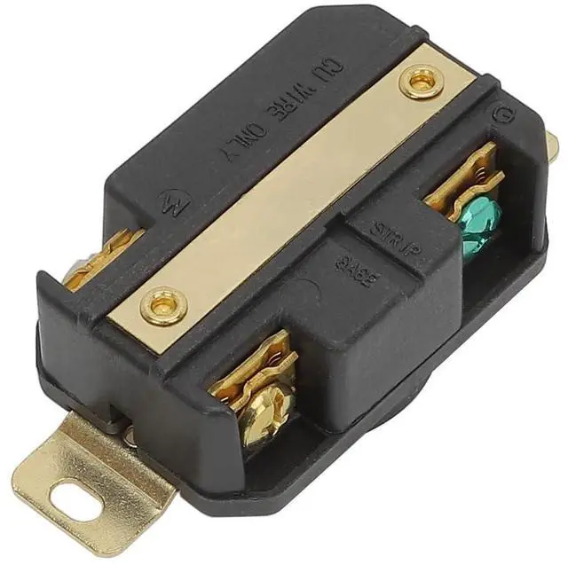 Alt view image 3 of 6 - Nema L5-20R 20A 125V 2 Pole 3 Wire Industrial Grade Locking Female Receptacle Connector, Industrial Twist Lock L5-20 20-Amp Generator Receptacle. LK-2321F