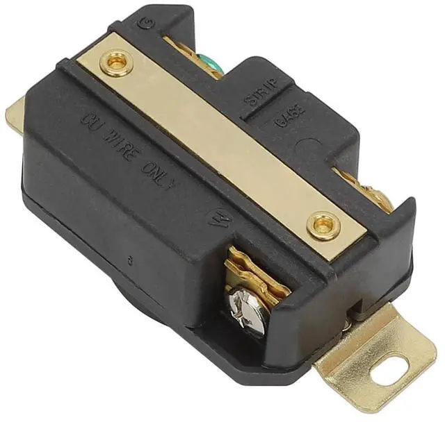 Alt view image 4 of 6 - Nema L5-20R 20A 125V 2 Pole 3 Wire Industrial Grade Locking Female Receptacle Connector, Industrial Twist Lock L5-20 20-Amp Generator Receptacle. LK-2321F