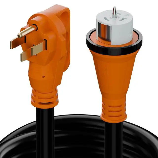 Alt view image 4 of 6 - Nema SS 2-50P Waterproof RV 50Amp Power Inlet Box and SS 2-50P Extension Cable 15FT AC0069