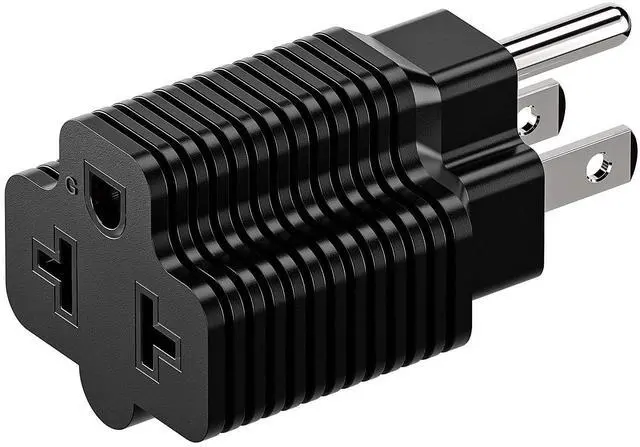 Main image of Four in One Nema 5-15P 15 Amp AC Plug to 20 Amp 125V Adapter,5-15P to 5-20R,5-15P to 6-15R,5-15P to 6-20R, 4 in 1 AC Power Adapter