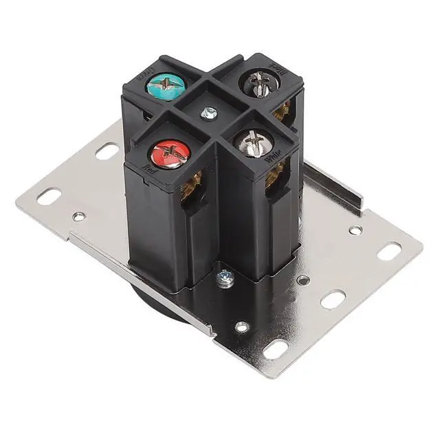 Alt view image 5 of 5 - NEMA 14-50R 50 Amps 125/250V 3 Pole 4 Wire Flush Mounting Receptacle, ETL Listed Straight Blade Power Outlet for Welder/Generator, Heavy Duty Industrial Grade, Grounding