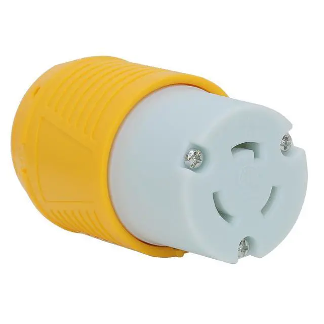 Alt view image 2 of 6 - Nema L5-20R 20 Amp 125 Volt Connector, L5-20 Locking Power Cord Connector 2P 3W, Locking Plug, Industrial Grade DIY Twist-Lock Cord Female Plug