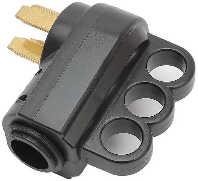 Alt view image 5 of 5 - Nema 14-50P 4-Prong 50 Amp Heavy Duty Dryer Replacement Plug, Nema 14-50P Male, 50AMP Replacement Power Assembly Plug for Dryers, 50A 125V 250V Plug with Handle