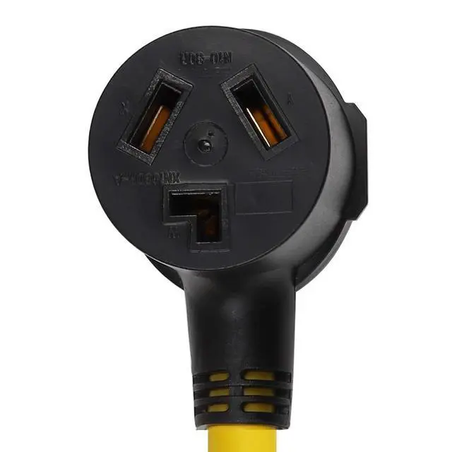Alt view image 3 of 5 - Nema 10-30P Dryer Splitter Adapter Cable, 2-in-1 Nema 10-30P 30-AMP Male Plug to 10-30R Female and 14-30R Female,3-Prong Dyer Y Split Adapter Cable 1.0Meter