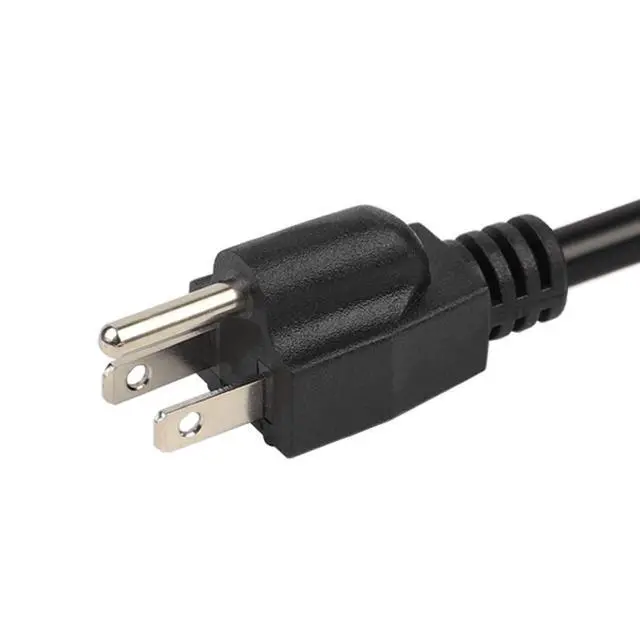 Alt view image 4 of 4 - 6ft/1.8M 15 Amp to 20 Amp Plug Adapter Cable UL Listed 14AWG NEMA 5-15P to 5-15/20R (Comb 20Amp T Blade) 15 Amp Household Plug to 20 Amp T-Blade AC Power Cable
