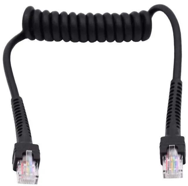 Main image of Stretch Coiled RJ45 Cat6 8P8C UTP Male to Male Cable LAN Ethernet Network Patch Cord 100cm