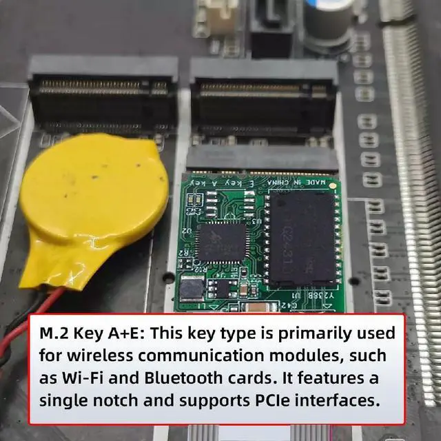 Alt view image 7 of 7 - RJ45 2.5Gbps 2500Mbps to A+E-Key 2230 NGFF 1000Mbps GBE Gigabit Ethernet Network LAN Cable Adapter for Desktop Motherboard