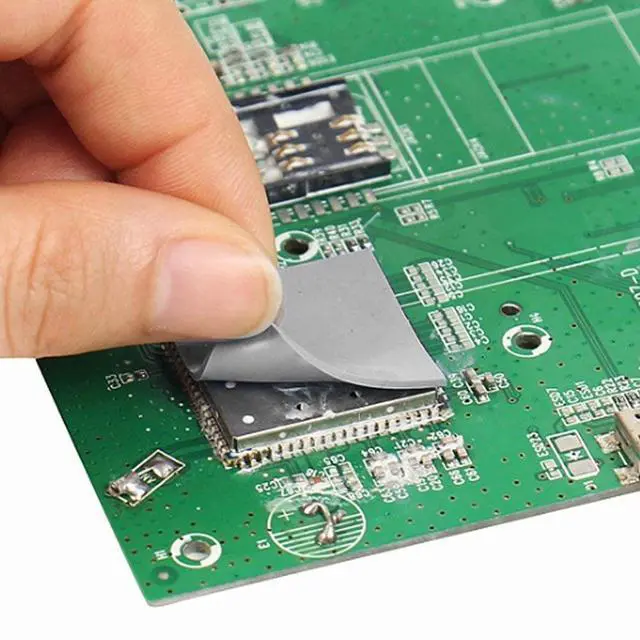 Alt view image 4 of 6 - 3 Pack , 100x100mm, 0.5mm, 1mm, 1.5mm, Highly Efficient Thermal Conductivity 12.8W/mK, Heat Resistant Silicone Grease for Laptop Heatsink, CPU, GPU, SSD, IC, LED Cooler