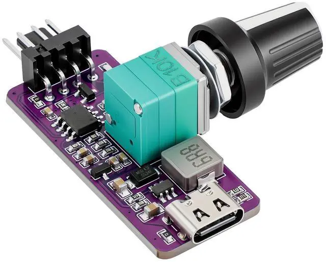 Main image of DIY Type C 5V to 12V 4 Pin PWM Fan Speed Adapter Controller Supported PC Cooling Fan, Max 12V 8W Output