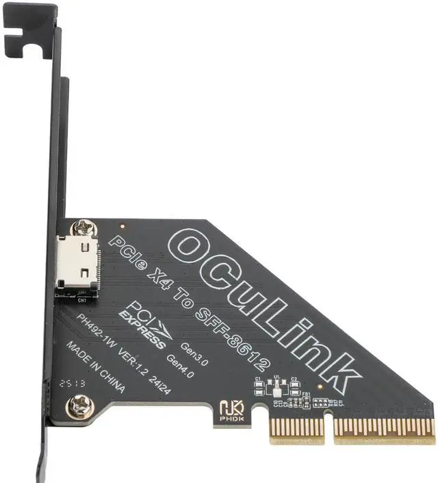 Main image of PCIe 4.0 x4 64Gbps Compatible with OCuLink SFF-8612 SFF-8611 External GPU eGPU Riser Card for Mini PC