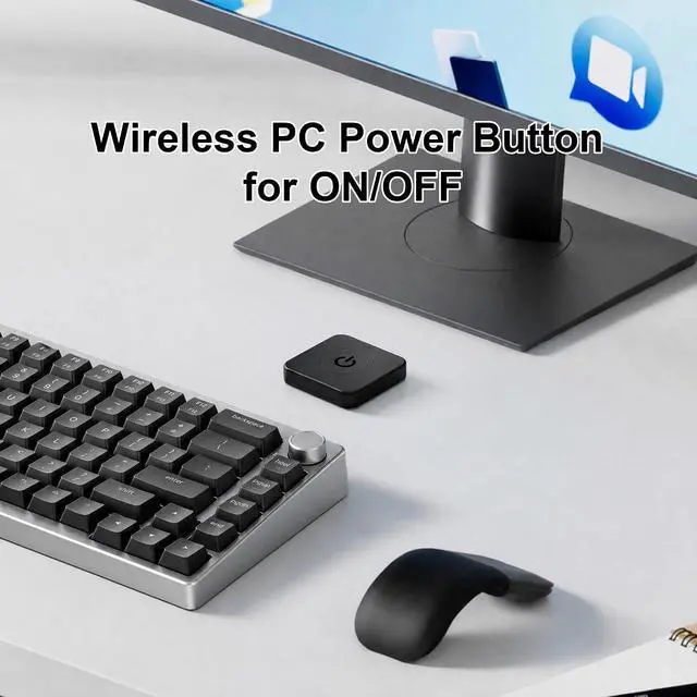 Alt view image 2 of 5 - Wireless PC Power Button, Remote PC Power Switch for PC ON/Off, USB 2.0 Powered for Computer Motherboard