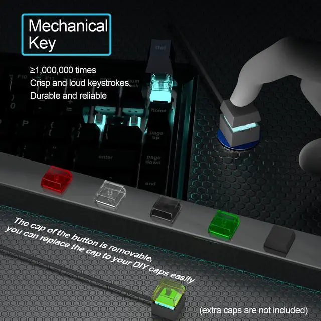 Alt view image 2 of 6 - Desktop Computer PC Mechanical Power Switch: LED Power On/Off Button Extension for Motherboard Boot