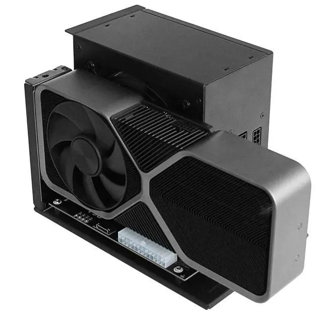 Alt view image 5 of 6 - PCIe 4.0 x4 64Gbps Compatible eGPU DOCK, with OCuLink SFF-8612 8311 to PCIe x16 and SFF-8611 Male Cable, Enclosure supports Standard ATX Power and External Graphics Cards GPU for Laptop Mini PC