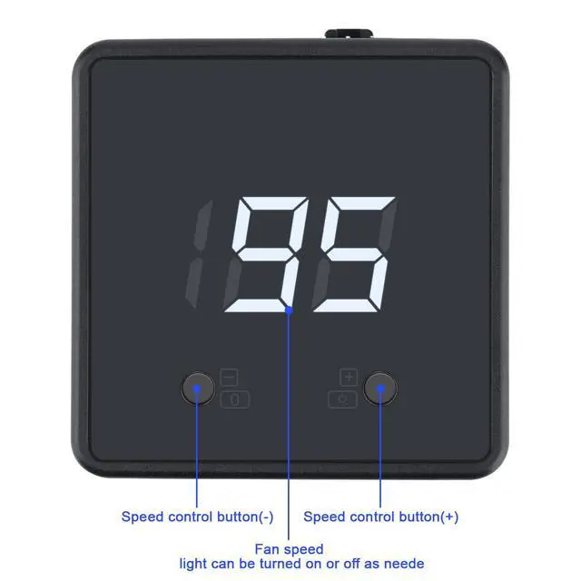 Alt view image 6 of 7 - Remote 5V 12V 24V PC PWM Fan Controller with 4 Pin 3-Way Splitters | Digital Speed Adjustment Display, Powered by DC 5521, Supports Input/Output Max 5V 25W, 12V 60W, 24V 48W