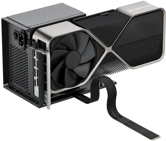 Main image of PCIe 5.0 x4 128Gbps eGPU Dock, for 50 Series , M.2 NVME to PCIe x16 Riser Cable 50cm, Supports Standard ATX Power Supply & External GPU for Mini PC NUC Laptop