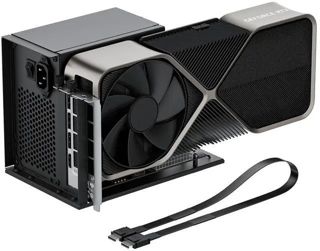 Main image of PCIe 4.0 x4 64Gbps eGPU External Dock, with OCuLink SFF-8612 8311 to PCIe x16 and SFF-8611 Male Cable 50cm, Supports GPU Laptop MIni PC Standard ATX Power Supply