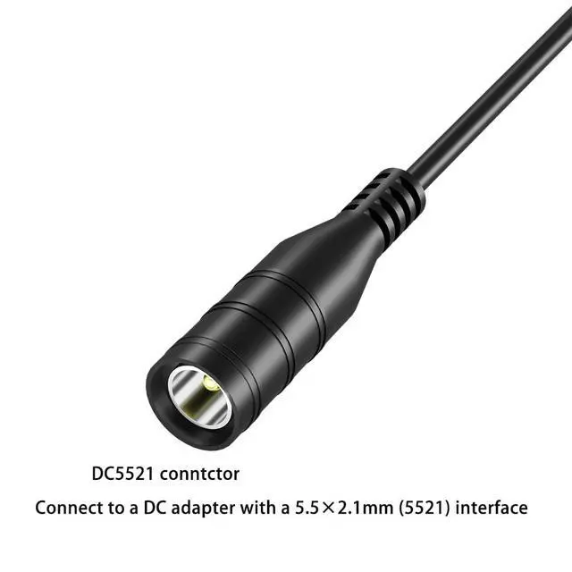 Alt view image 4 of 6 - 2Pack DC5521 DC 5.5x2.1mm Male to 12V PC Fan Adapter | Inline On Off Switch, Compatible with 3 Pin 4 Pin Computer Cooling Fans, 12V 3A 36W Output (11.8inch)