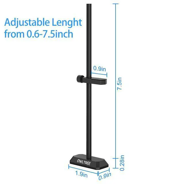 Alt view image 2 of 6 - GPU Support Bracket, GPU Sag Graphics Card Anti Sag Bracket Aluminum Magnet GPU Support Stand 0.6-7.5inch