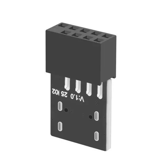 Alt view image 2 of 5 - 2 Pack 9 Pin Motherboard USB 2.0 to USB C Type C Female Adapter