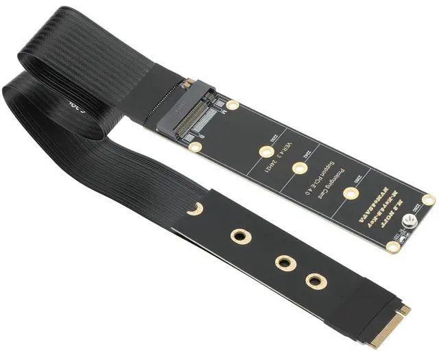 Main image of M.2 NVME to PCIe 4.0 x4 64Gbps, NVMe Extender Supports M.2 NGFF M-Key NVME B-Key SATA M.2 NGFF SSD 2230 2242 2260 2280 (30cm/11.8inch)