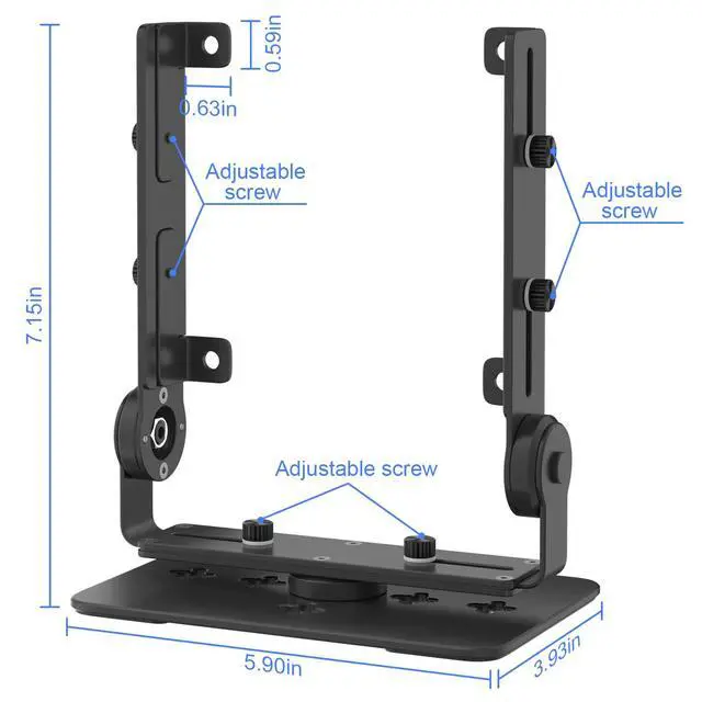 Alt view image 5 of 6 - Aluminum Multi-Purpose Desk Fan Stand Mount, Black | For 120mm 140mm 180mm PC Computer Fans