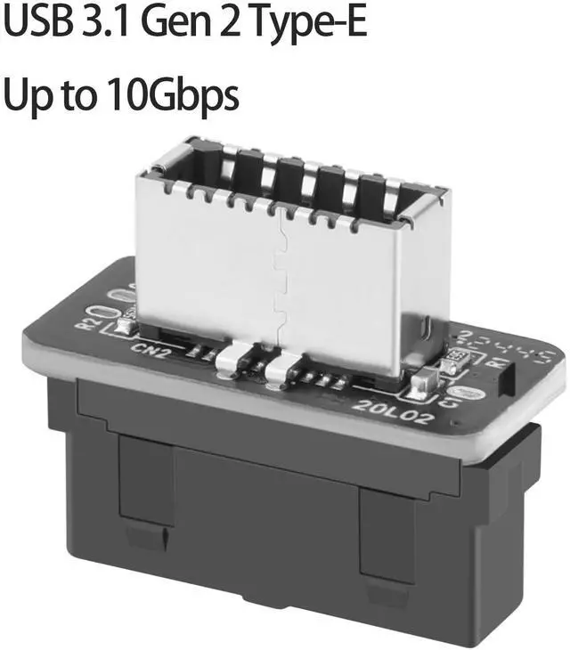 Alt view image 3 of 5 - 2 Pack USB 3.0 to USB 3.1 Gen 2 Header Adapter Front Panel Connector Motherboard 19 Pin 20Pin to USB 3.2 Gen 1 20-Pin Type E Key-A Adapter