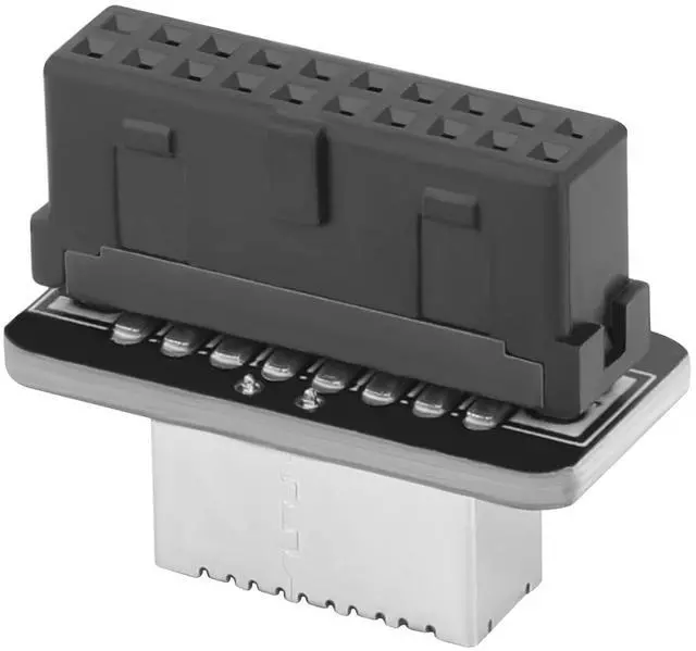 Alt view image 4 of 5 - 2 Pack USB 3.0 to USB 3.1 Gen 2 Header Adapter Front Panel Connector Motherboard 19 Pin 20Pin to USB 3.2 Gen 1 20-Pin Type E Key-A Adapter