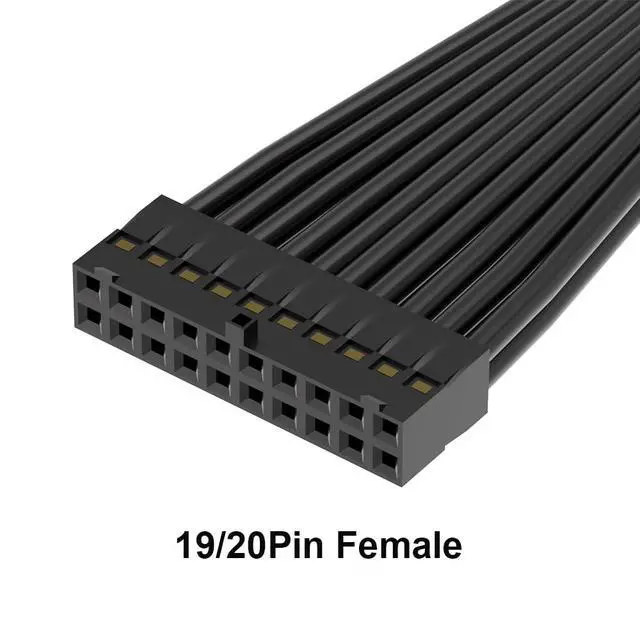 Alt view image 4 of 6 - Motherboard USB 3.0 Header Extension Cable, USB 3.0 19Pin 20 Pin Male to Female Internal USB3.0 Extension Adapter 6 inch (2 Pack)