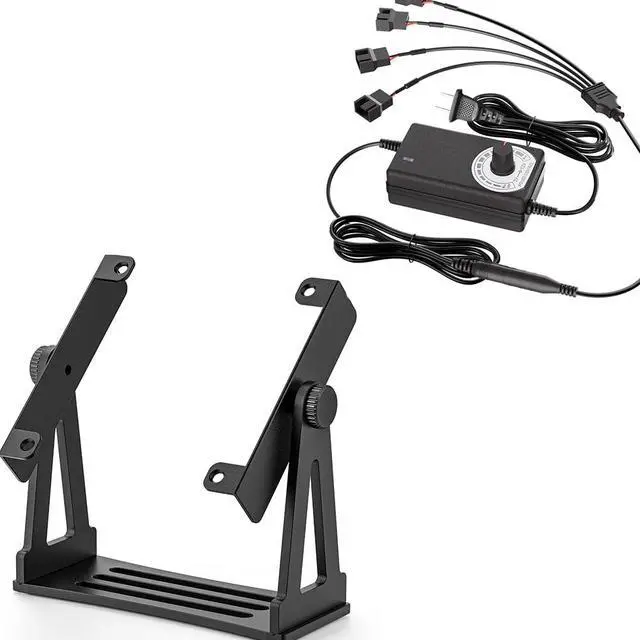 Main image of PC Fan Speed Controller with Power Supply, Aluminum PC Fan Stand
