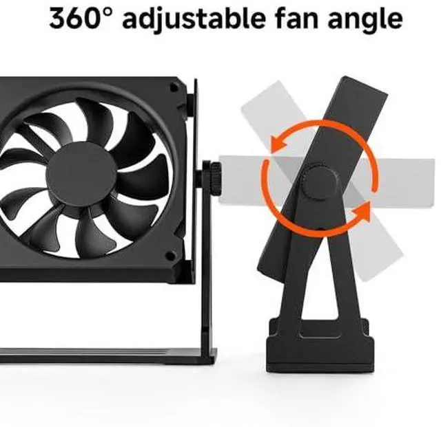 Alt view image 6 of 7 - PWM Fan Speed Controller and Aluminum PC Fan Stand Mount
