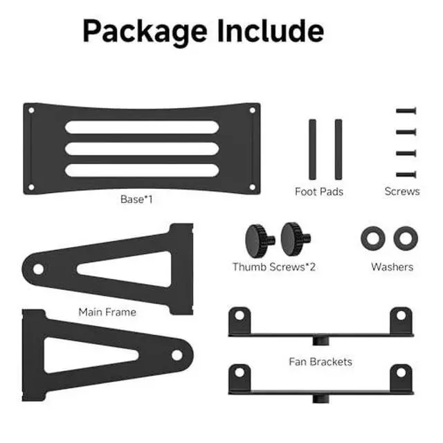 Alt view image 5 of 7 - PC Fan Speed Controller with Power Supply, Aluminum PC Fan Stand