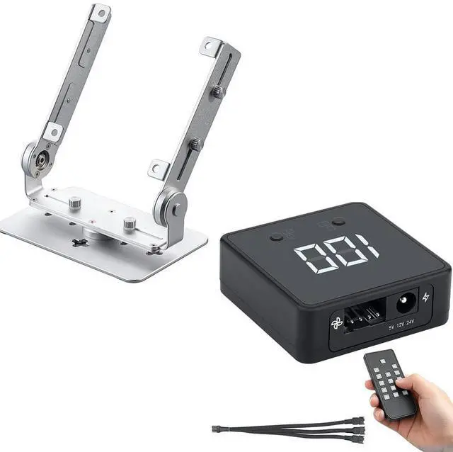 Main image of Remote PC Fan Speed Controller, Aluminum PC Fan Stand Mount