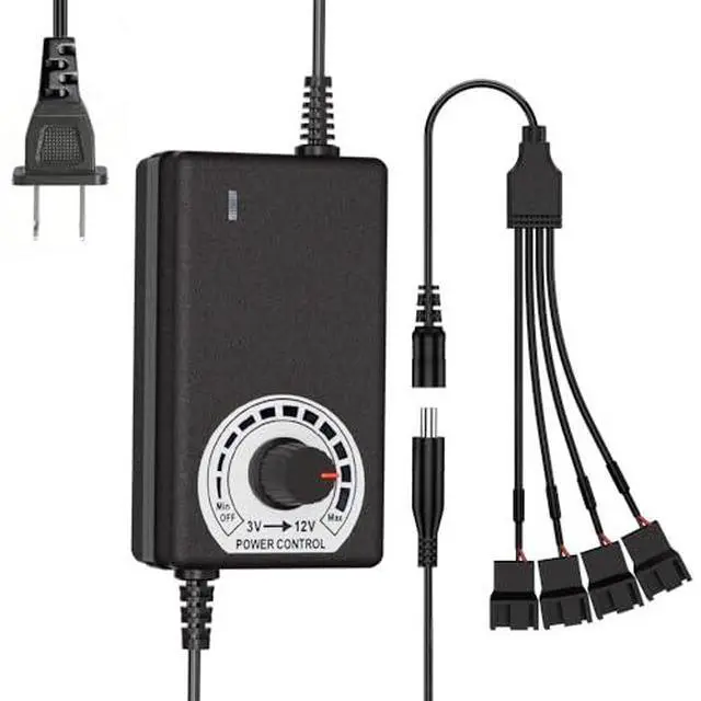Alt view image 2 of 7 - PC Fan Speed Controller, Aluminum PC Fan Stand Mount