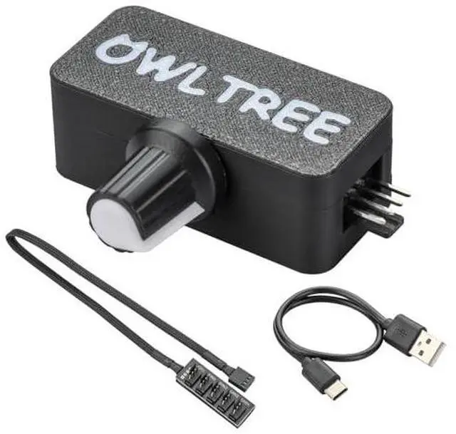 Alt view image 3 of 7 - PC Fan Speed Controller, Aluminum PC Fan Stand Mount