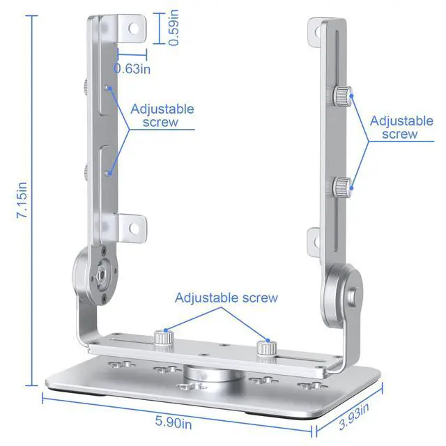 Alt view image 6 of 7 - Aluminum PC Fan Stand, PC Fan Speed Controller with Power Supply