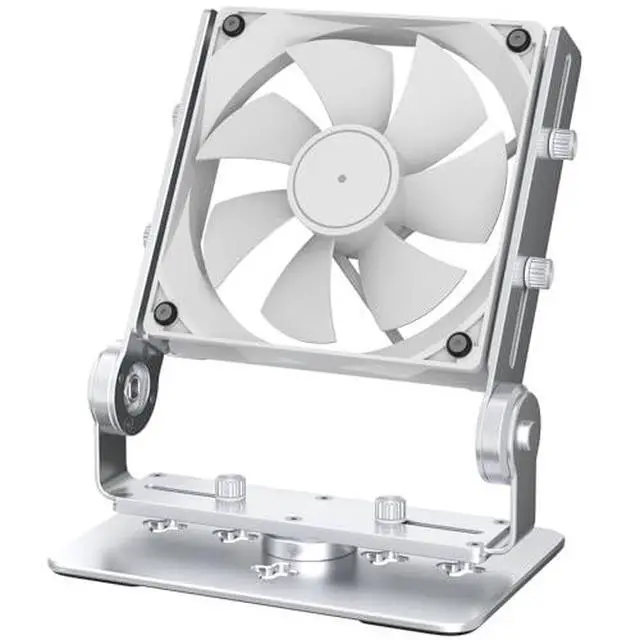 Alt view image 2 of 7 - Aluminum PC Fan Stand, PC Fan Speed Controller with Power Supply