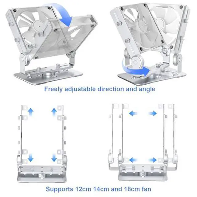 Alt view image 5 of 7 - PC Fan Speed Controller, Aluminum PC Fan Stand Mount