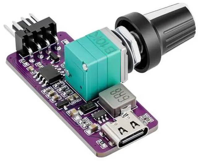 Alt view image 7 of 7 - PC Fan Speed Controller, Aluminum PC Fan Stand Mount