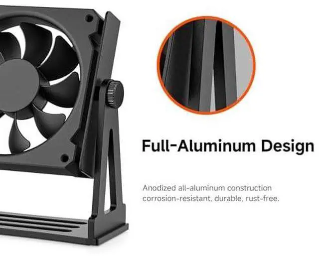 Alt view image 5 of 7 - PWM Fan Speed Controller and Aluminum PC Fan Stand Mount