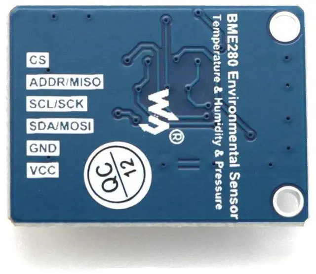 Alt view image 2 of 5 - BME280 Sensor Enviromental Barometric Pressure Sensor Temperature Humidity Detection Module I2C SPI Interface for Raspberry Pi 4B+ 4B 3B+ 3B 2B+ Zero W WH 2 W Ardui STM32