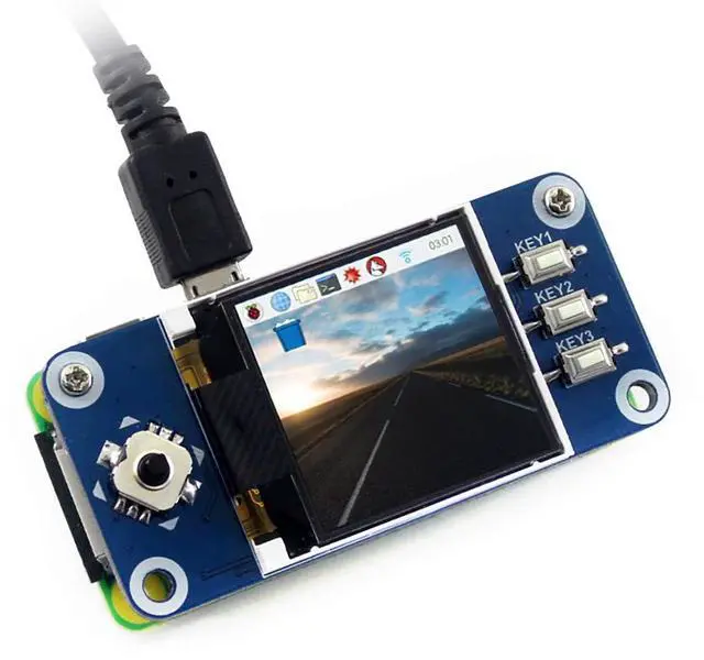 Main image of 1.44inch LCD HAT for Raspberry Pi, 128x128 SPI Display Module